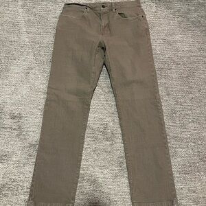 Brown Straight-Leg Pants